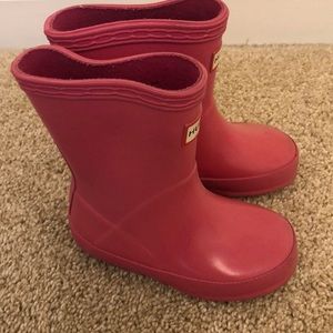 Hot pink Hunter Rain boots